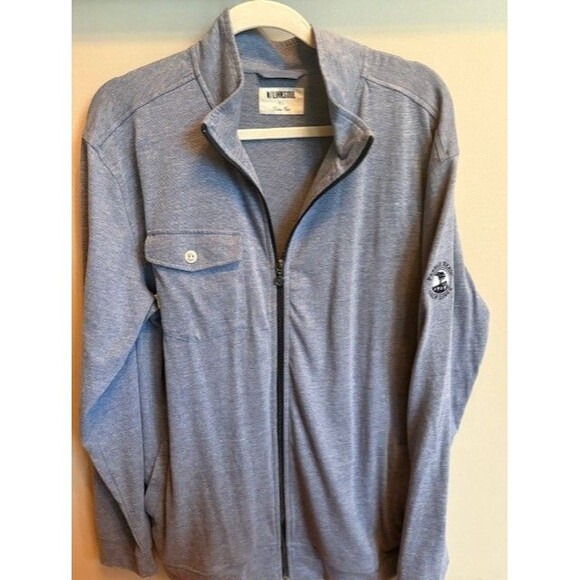 Pebble Beach XL  Linksoul Blue Zip Jacket Golf Tempus Fugit - - Picture 6 of 13